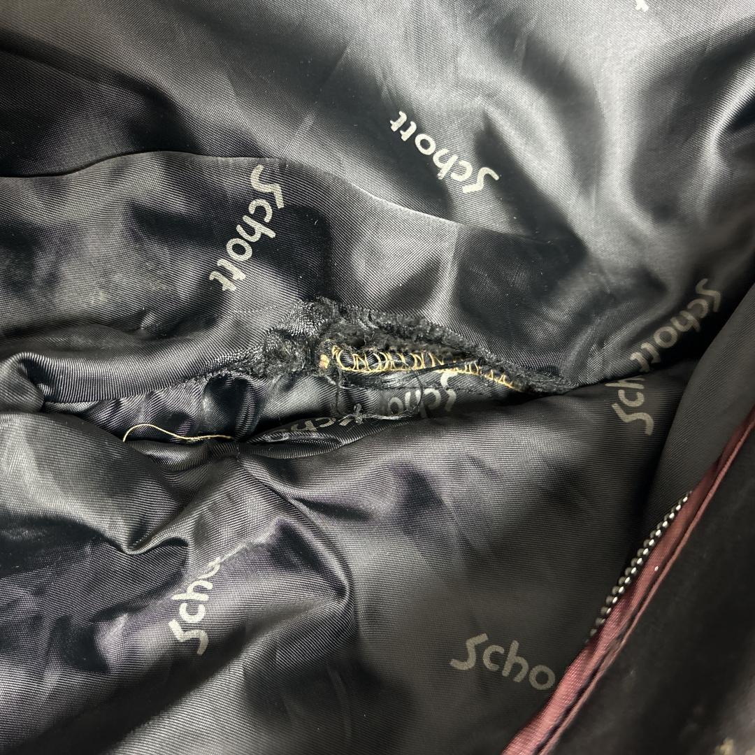 雰囲気抜群 Schott USA製 シングルライダース 34 ブラック ショット