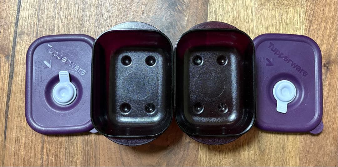 タッパーウェア ロックンサーブ　600ml 3個と260ml2個のセット⑦