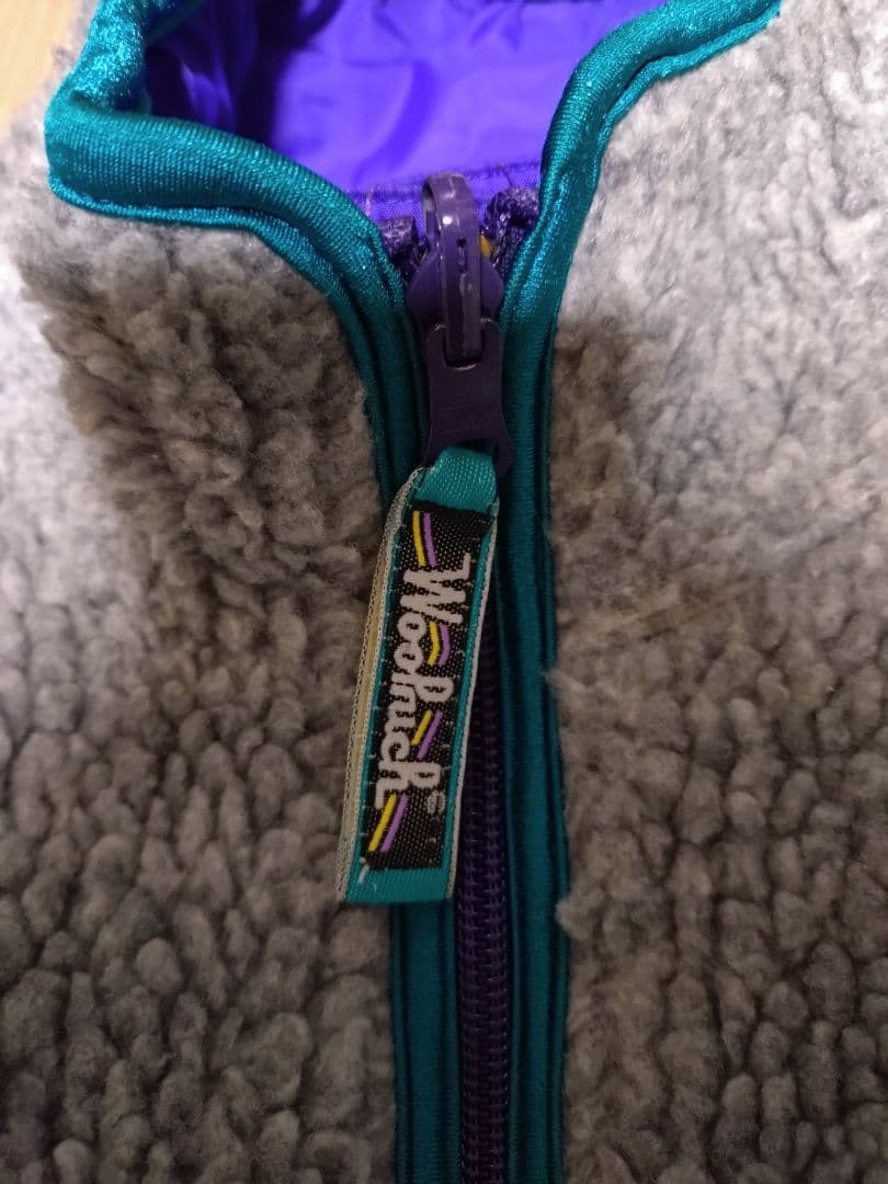 90s Woolrich フリース ボア ベスト ウールリッチ リバーシブル