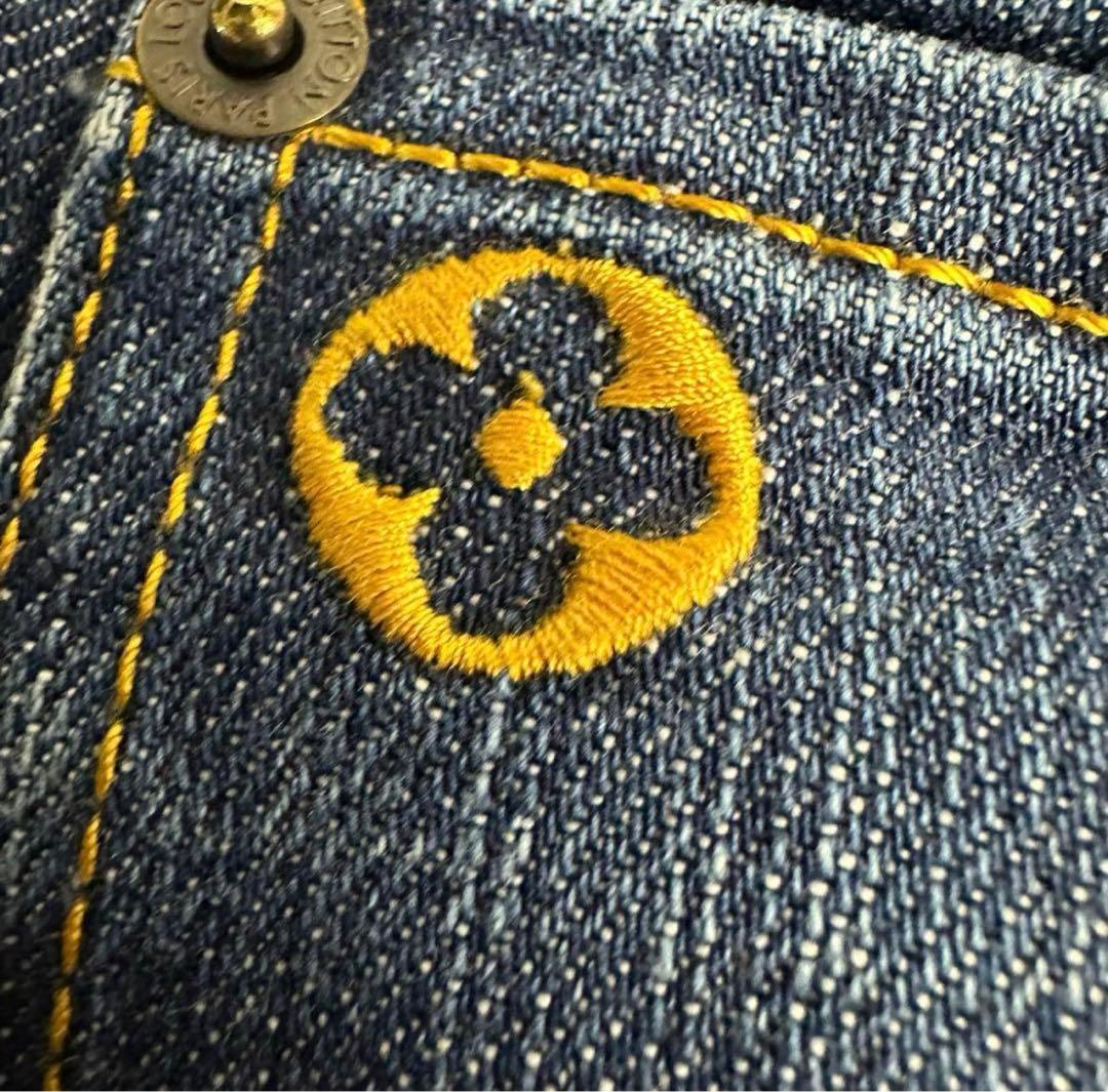 極美品 LOUIS VUITTON ダークブルーデニム 36