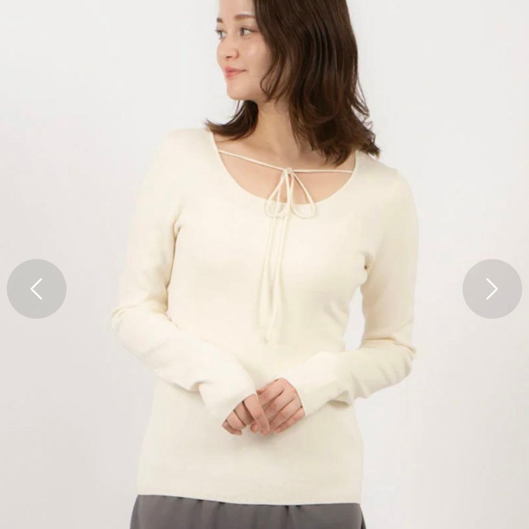 25SS CLANE クラネARRANGE RIBBON KNIT TOPS