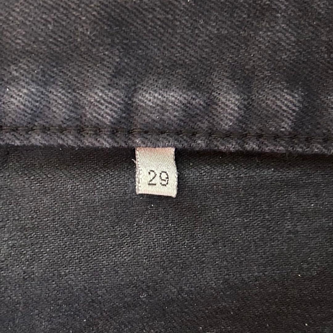 ディオールオム スリムストレート ブラックウォッシュ デニム 29インチ