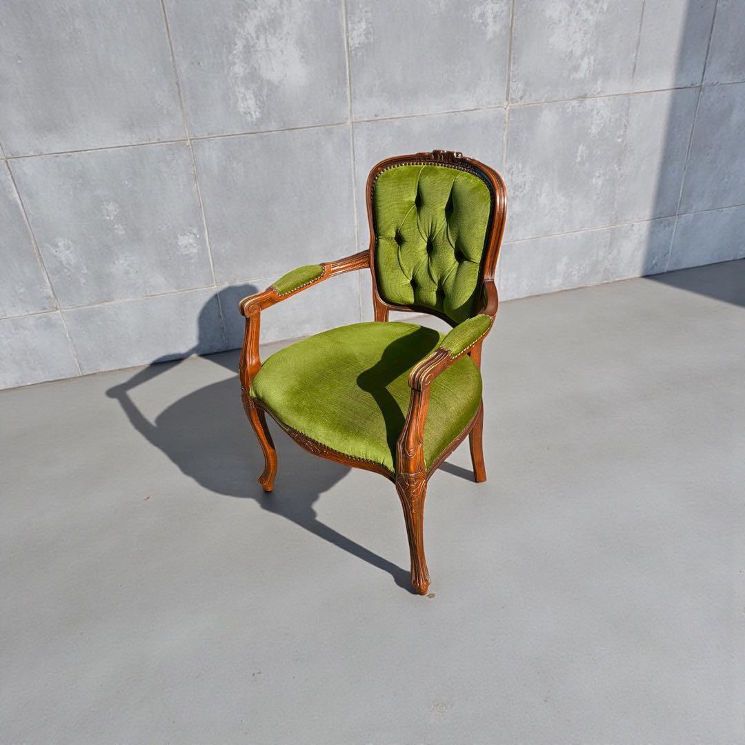 アンティーク　ロココ調　椅子　Ｂ