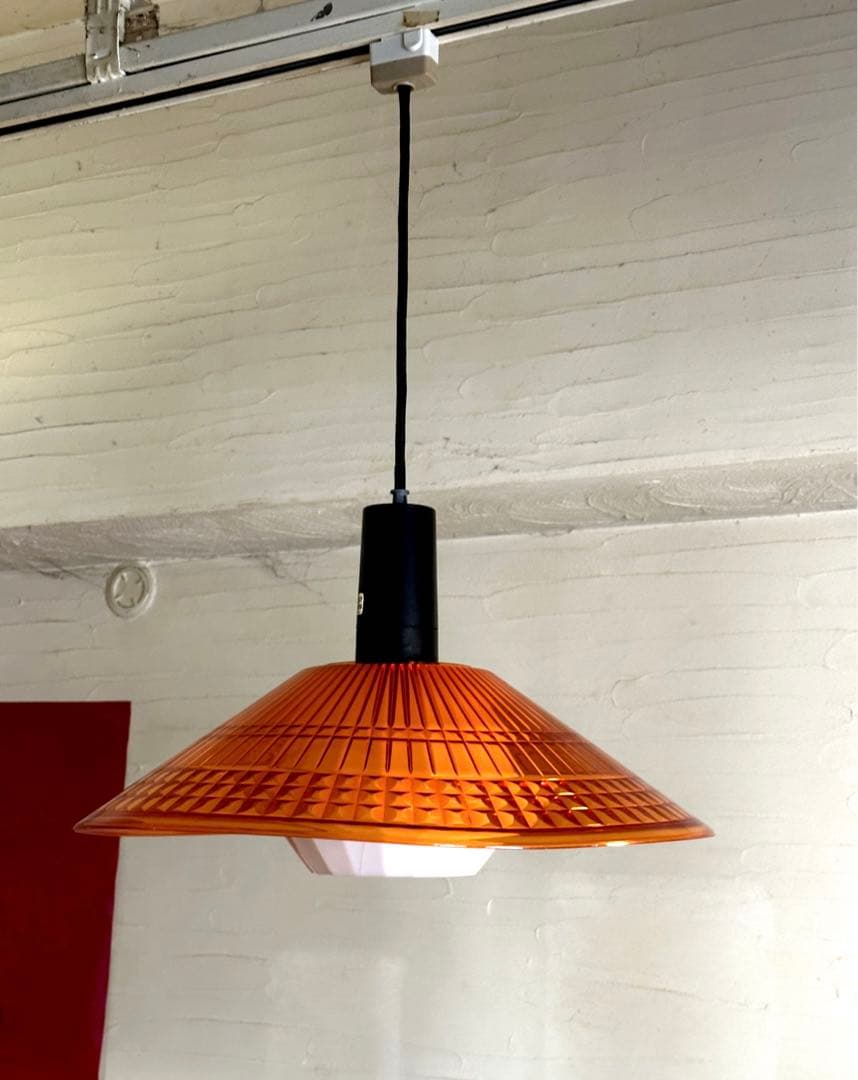 スペースエイジ　70s ナショナル　ペンダントライト　蛍光灯　レトロポップ