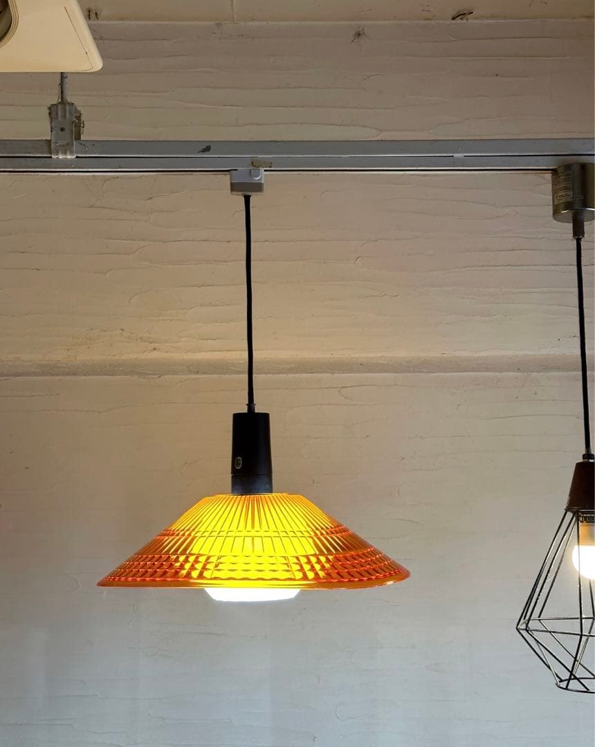 スペースエイジ　70s ナショナル　ペンダントライト　蛍光灯　レトロポップ