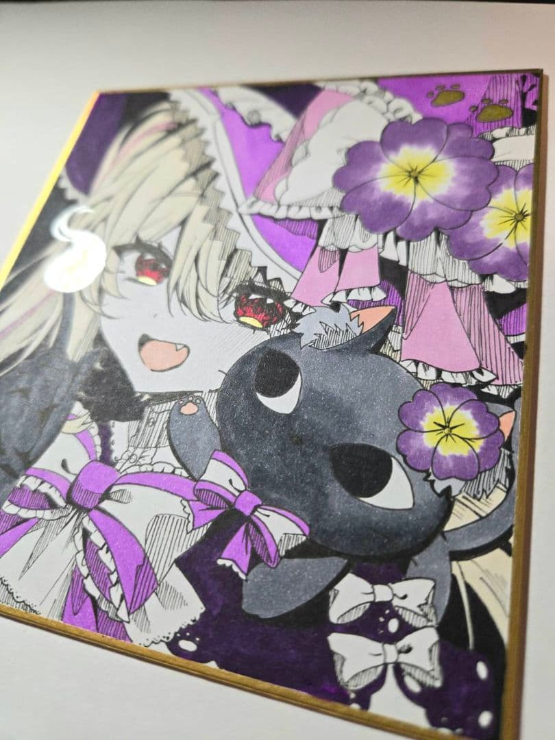 裕*様 ★オリジナル手描きイラスト★原画一点物★小色紙★ミニ色紙★No.7★