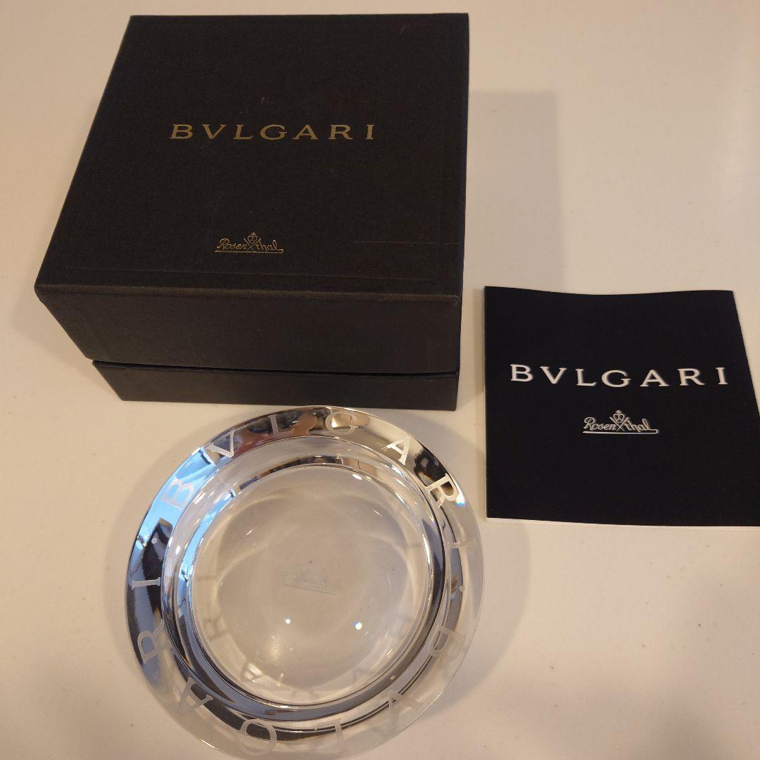 BVLGARI クリスタル灰皿
