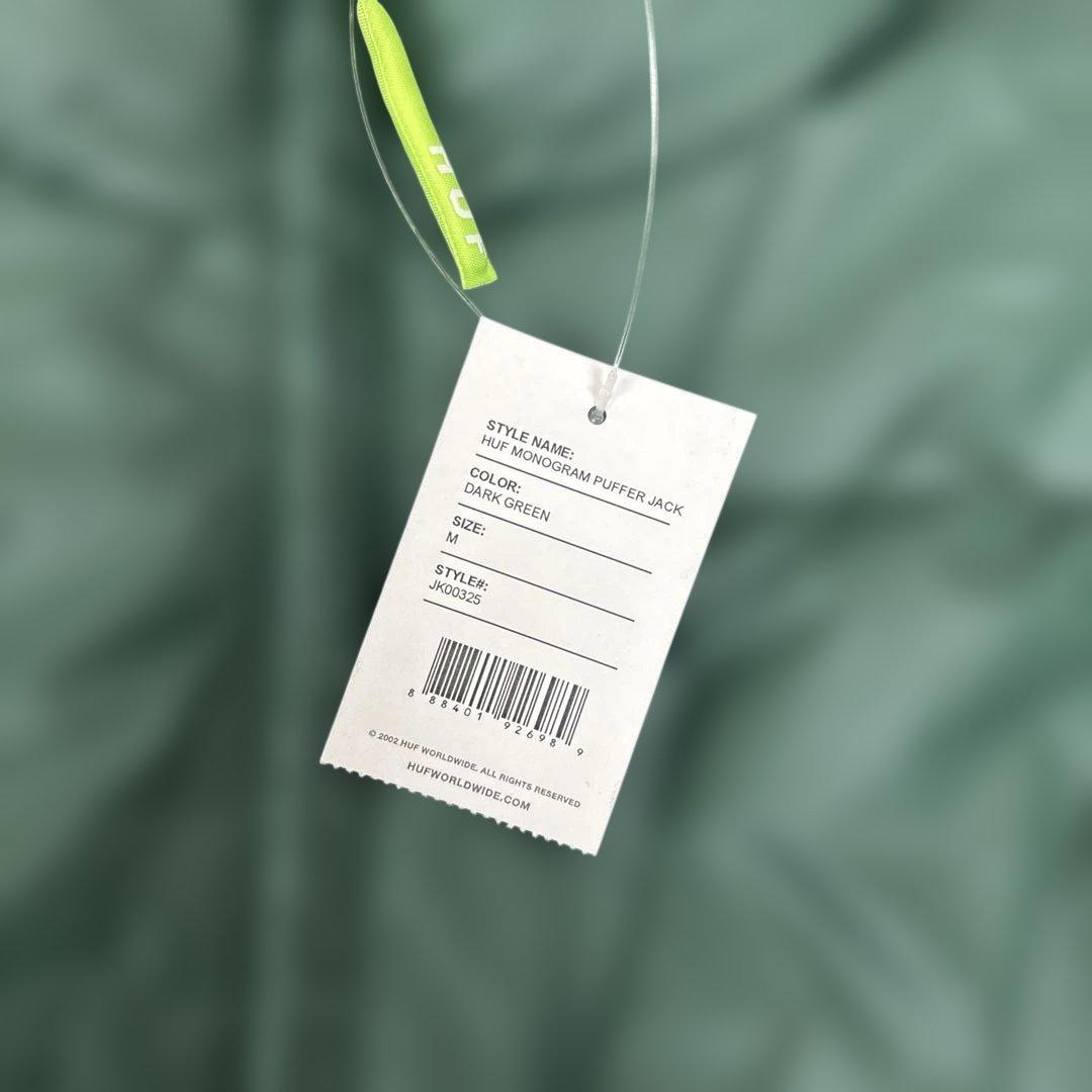 HUF ハフ ダウンジャケット MONOGRAM PUFFER JACKET M