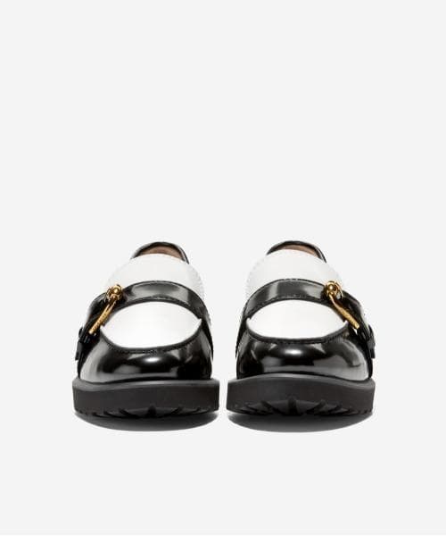 新品 羊革 COLE HAAN ギアナ バックル ローファー womens