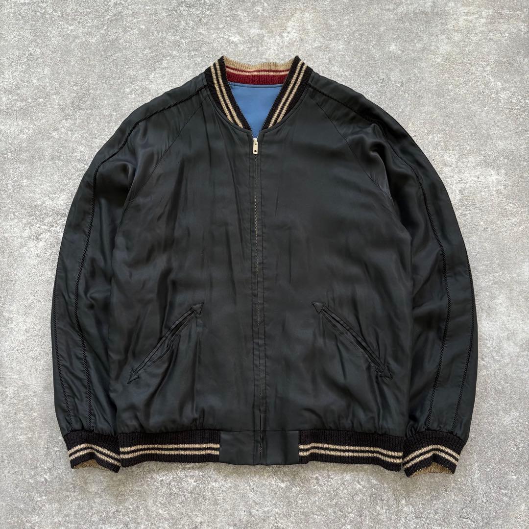 【GOLD】 ゴールド リバーシブルスカジャン スーベニアジャケット 虎鷲 刺繍