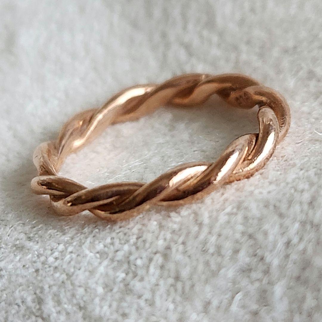 ツイストリング♡3号【エテ】K10 ゴールドリング☆アガット 好きも