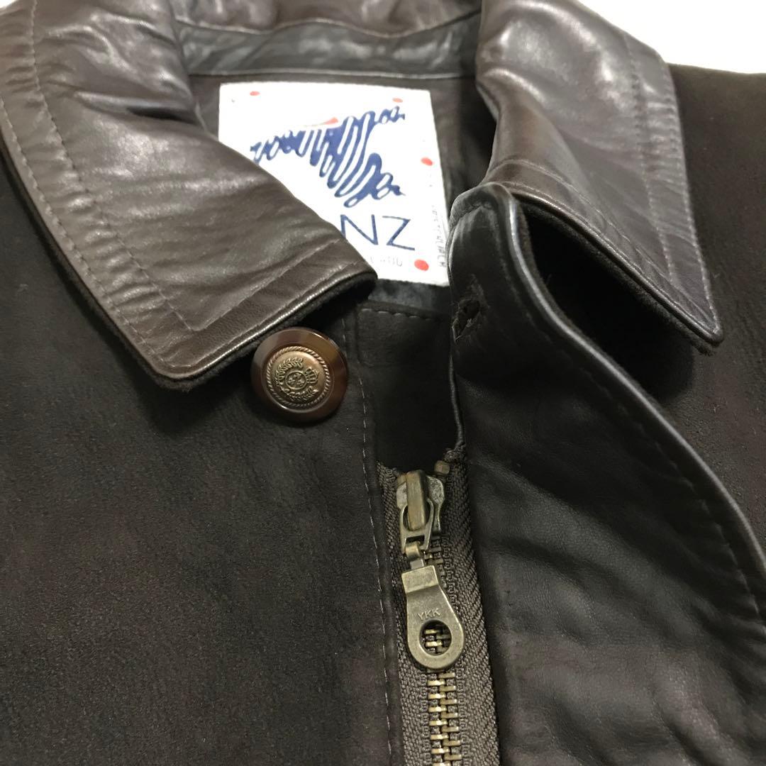 90'sビンテージ古着！ニュージーランド製 BONZ 本革シープスキンジャケット