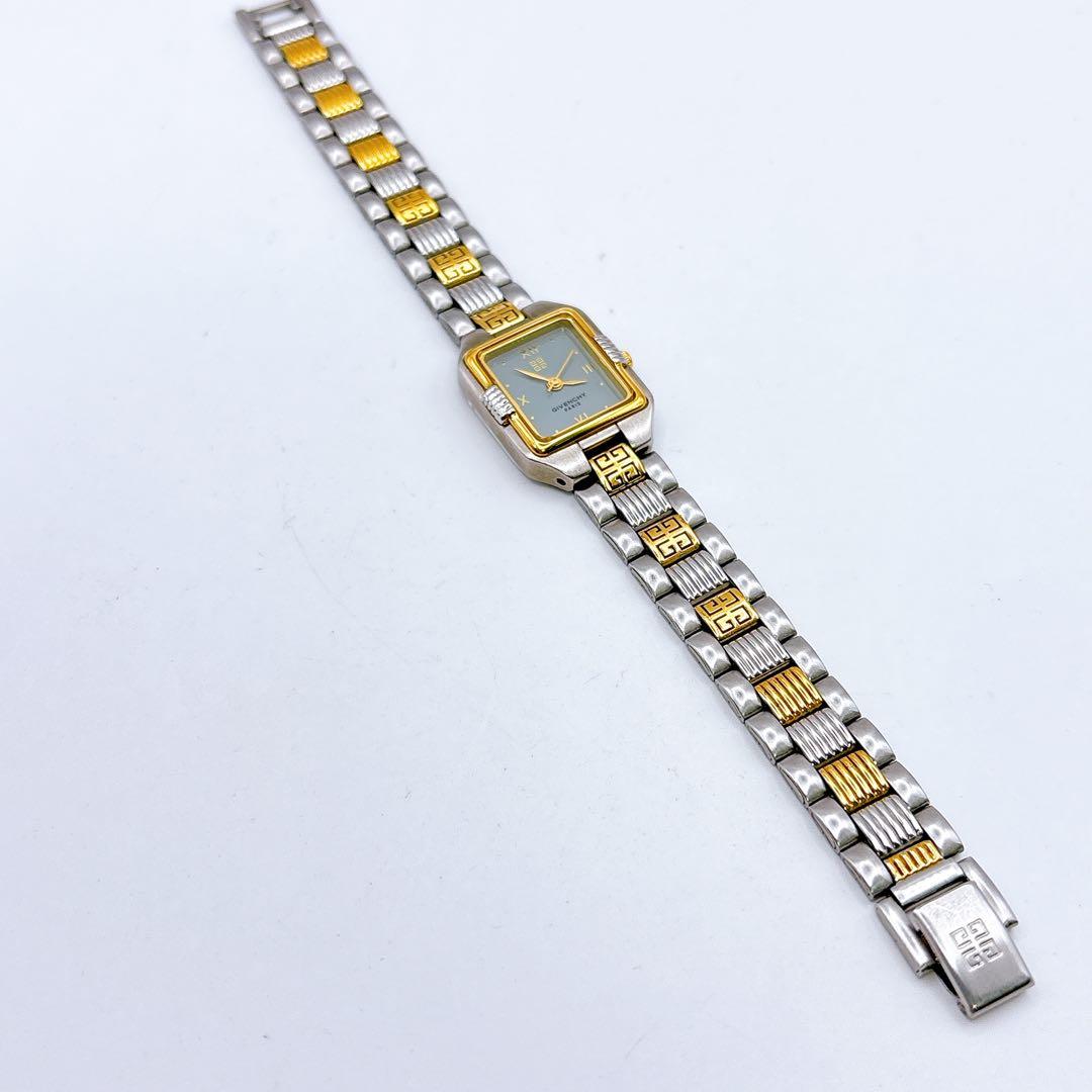 稼働品 GIVENCHY アナログ腕時計 シルバー/ゴールド クオーツ