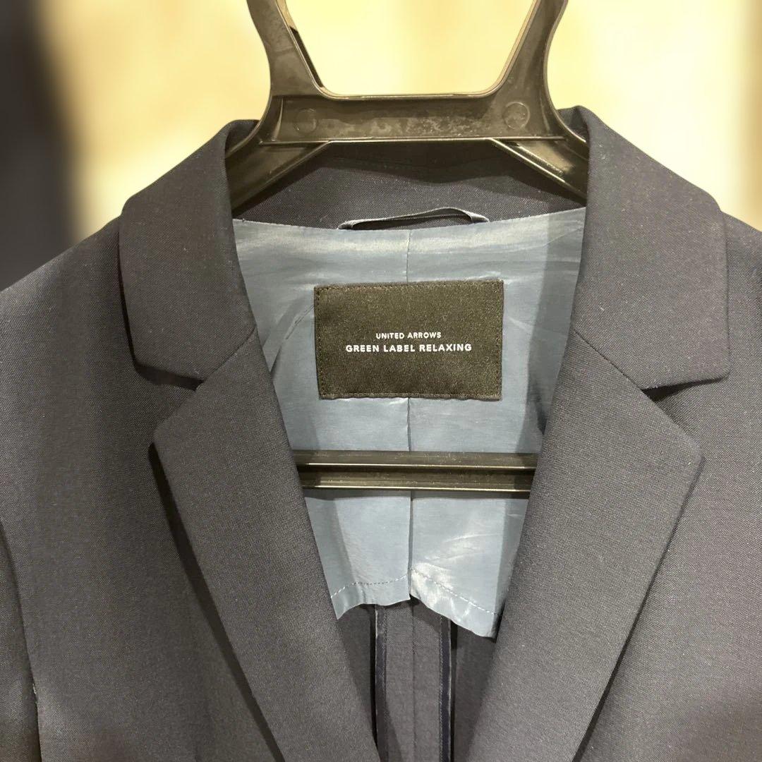 GREEN LABEL RELAXING パンツスーツ上下 ネイビー3点セット