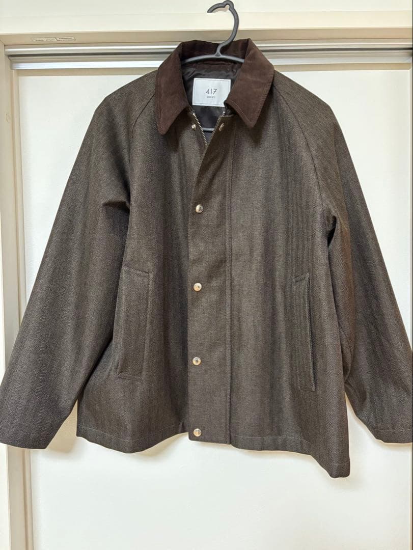 417 EDIFICE 2レイヤーフィルムブルゾン　ブラウン