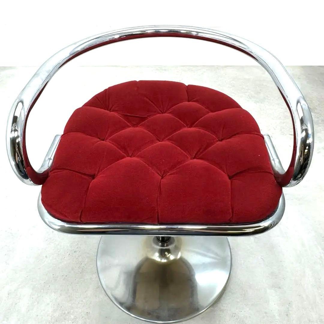 光製作所 hikari ベロア バー カウンター 回転チェア 昭和レトロ