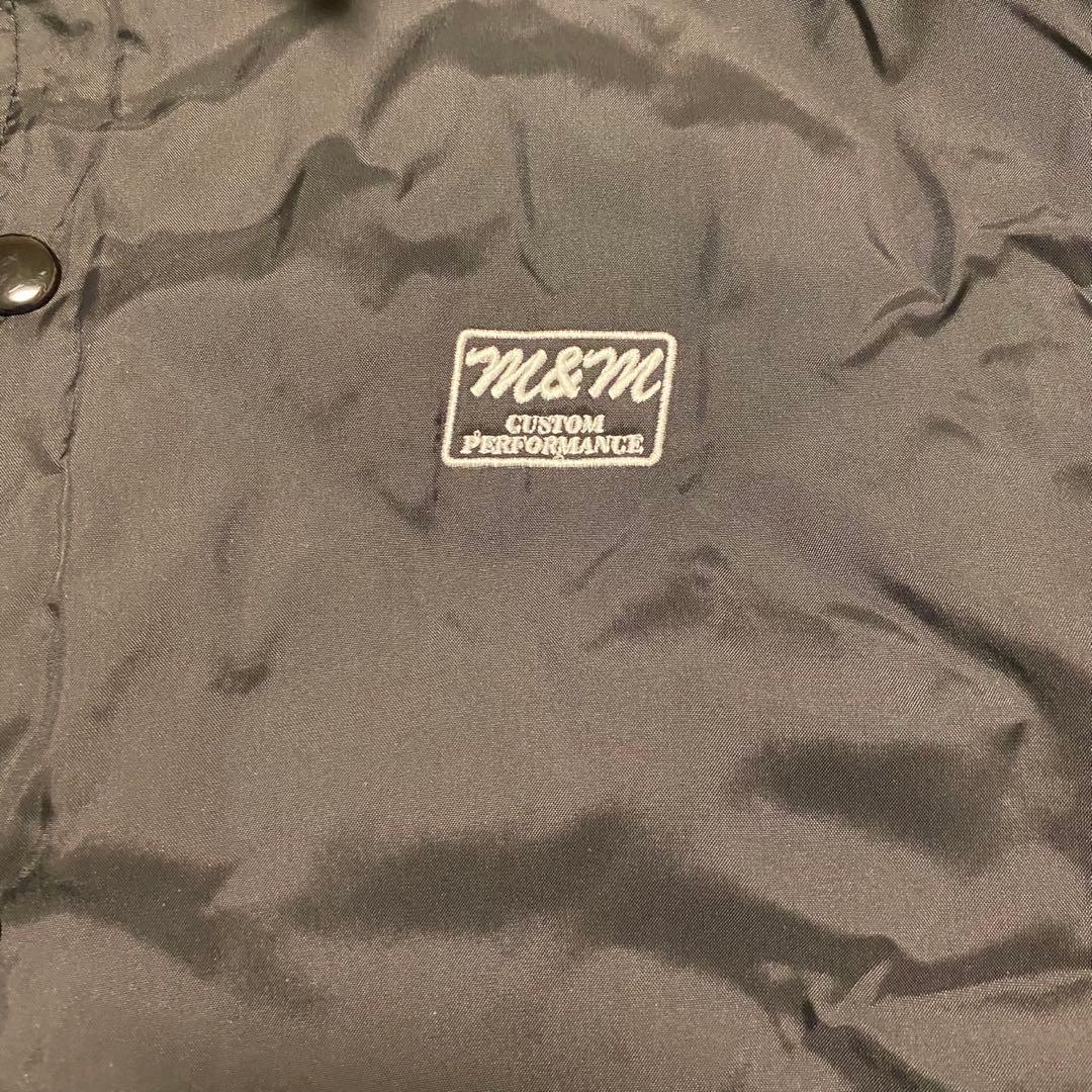 M&M CUSTOM PERFORMANCE ボアコーチジャケット 黒L 美品