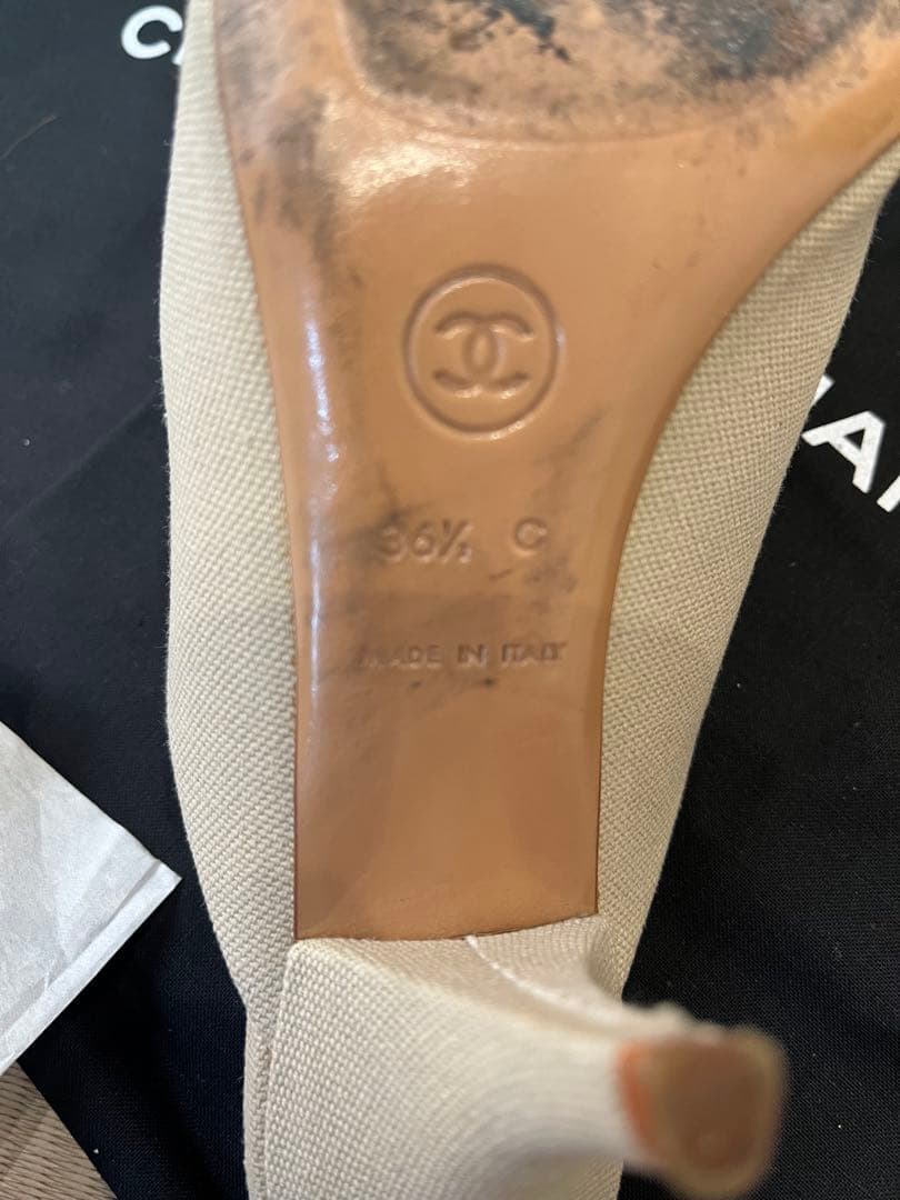 CHANEL ベージュ ミュール