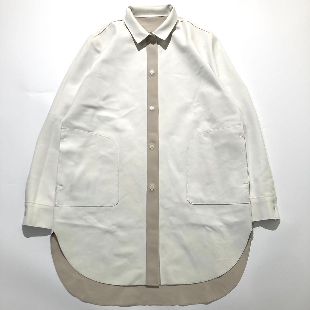 Moorer ダブルフェイス リバーシブル ストレッチ シャツ ジャケット