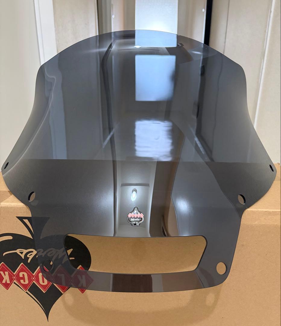 ローライダーST クロックワークス フレア ウインドシールド 8インチ