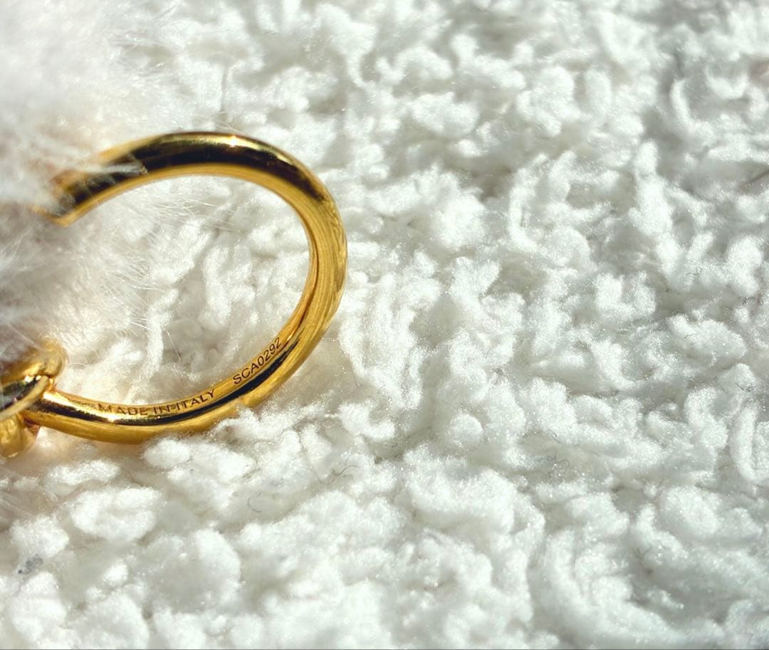 CELINE ノット スモールフープ / ゴールドフィニッシュ ブラス