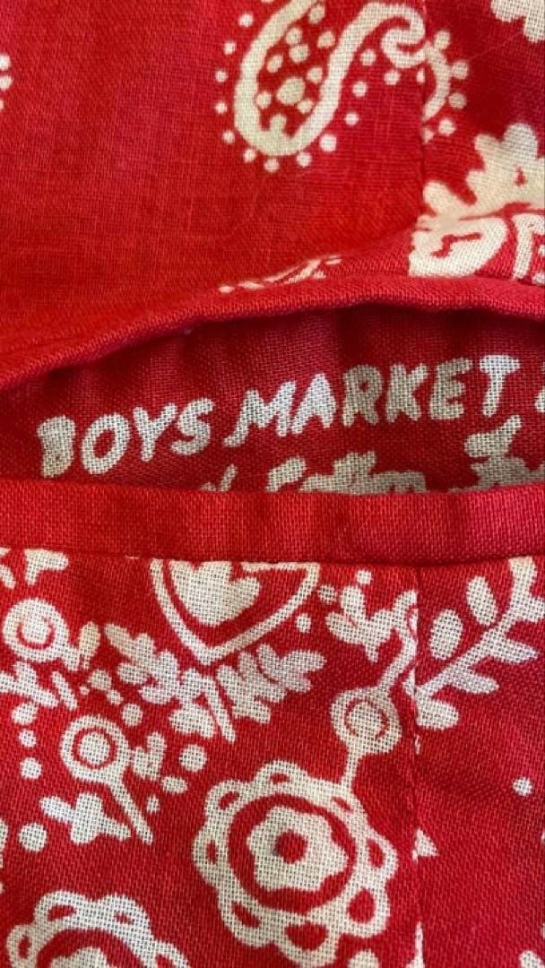 ボーイズマーケット別注　バンダナベスト　サイズm