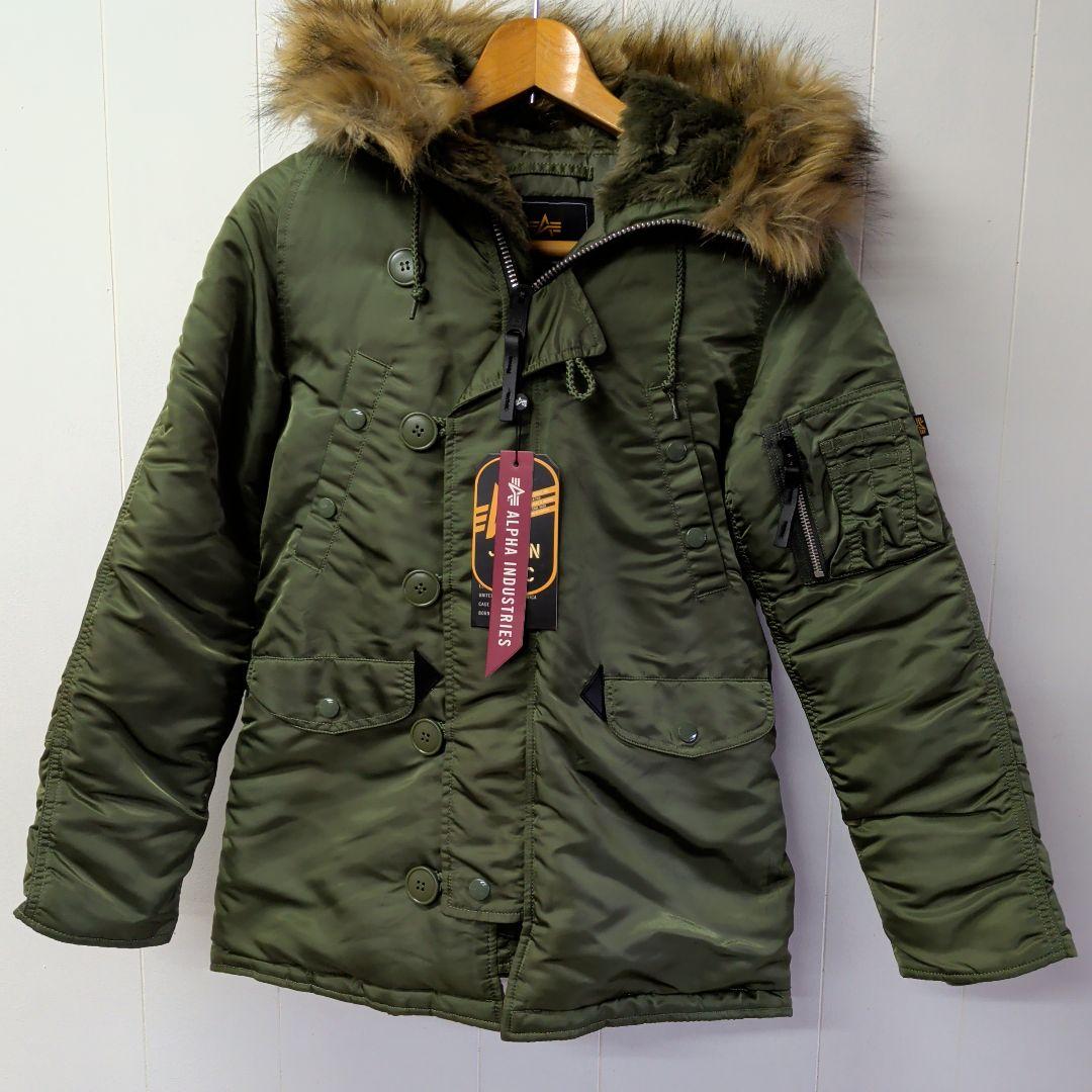ALPHA INDUSTRIES ミリタリージャケット オリーブグリーン