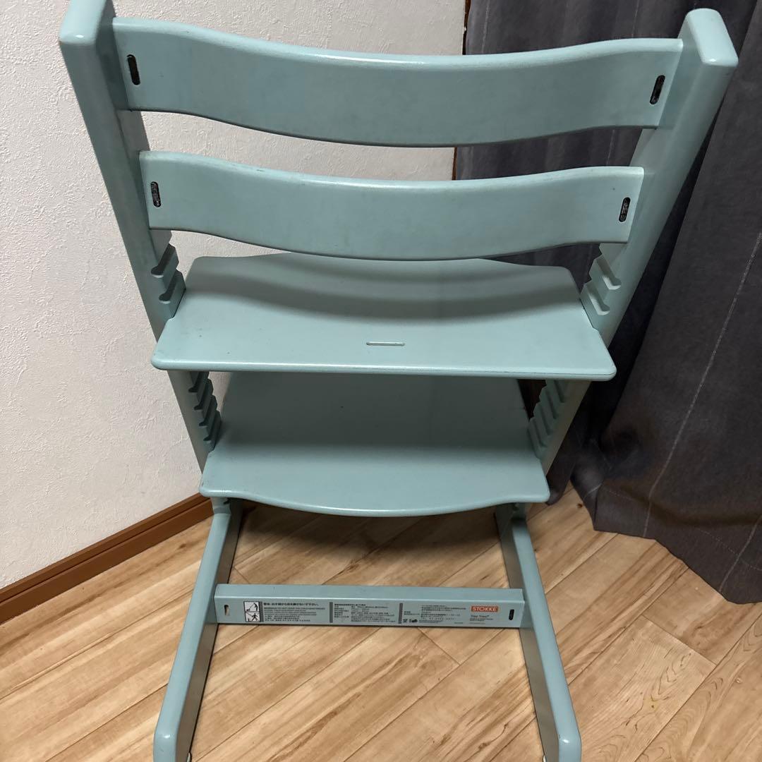 ストッケ　トリップトラップ　シリアルナンバー6 水色　状態普通　最安値