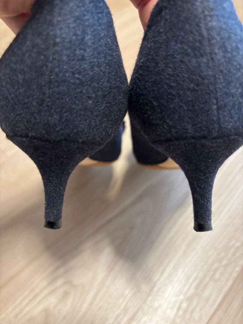 Jimmy Choo 紺色（ネイビー）ハイヒール　36 1/2 24cm相当JC