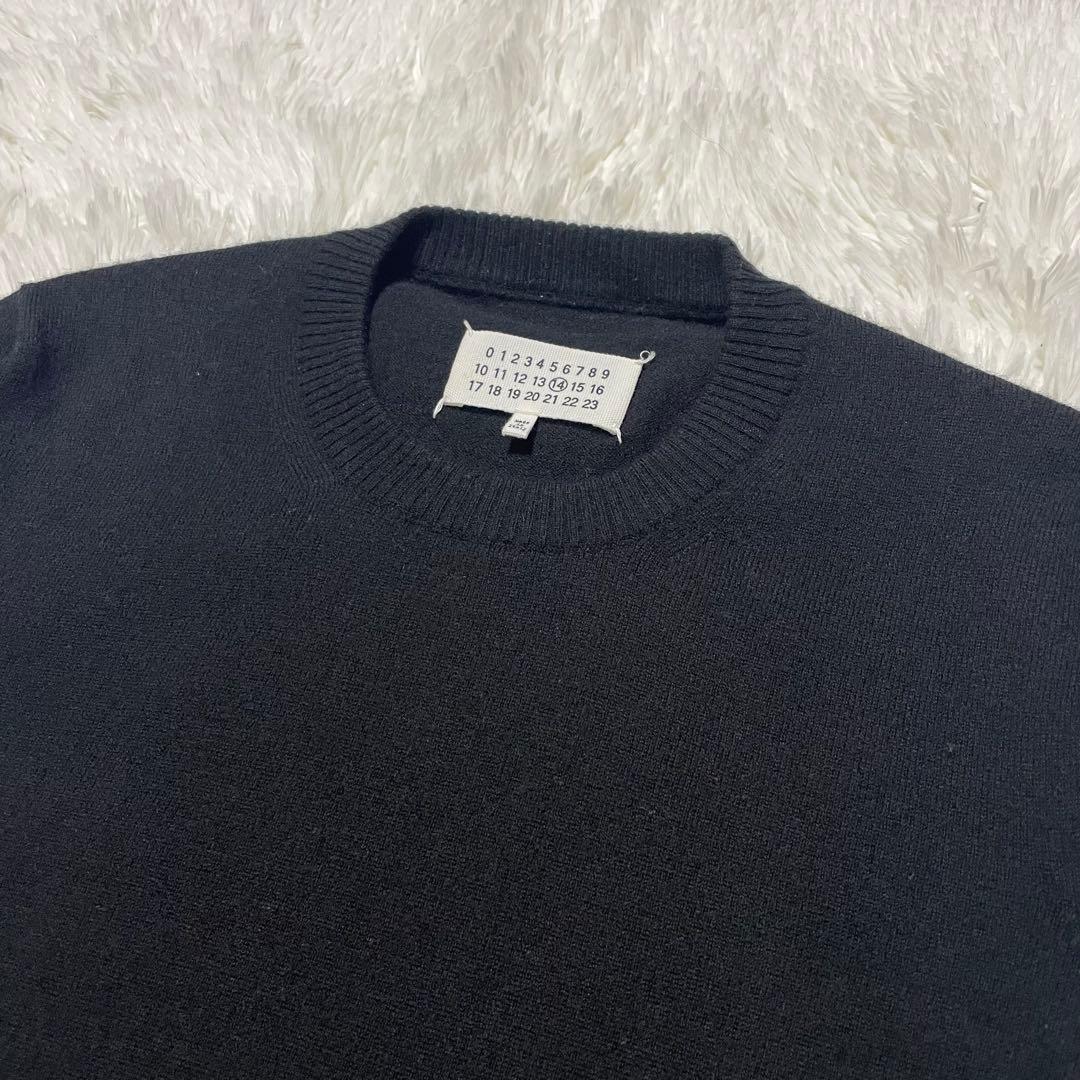 マルジェラ 2016AW エルボーパッチ ウール ニット ブラック Mサイズ
