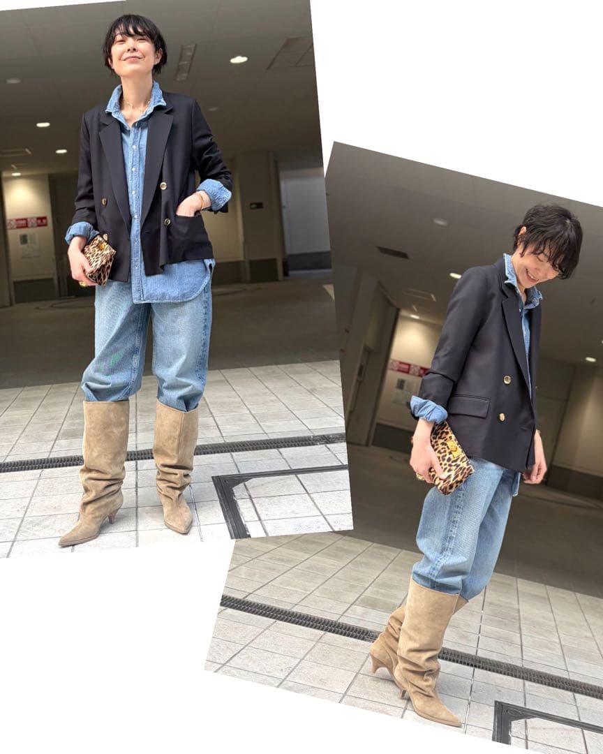 靴 L'Appartement ELENA IACHI 5CM HEEL BOOTS