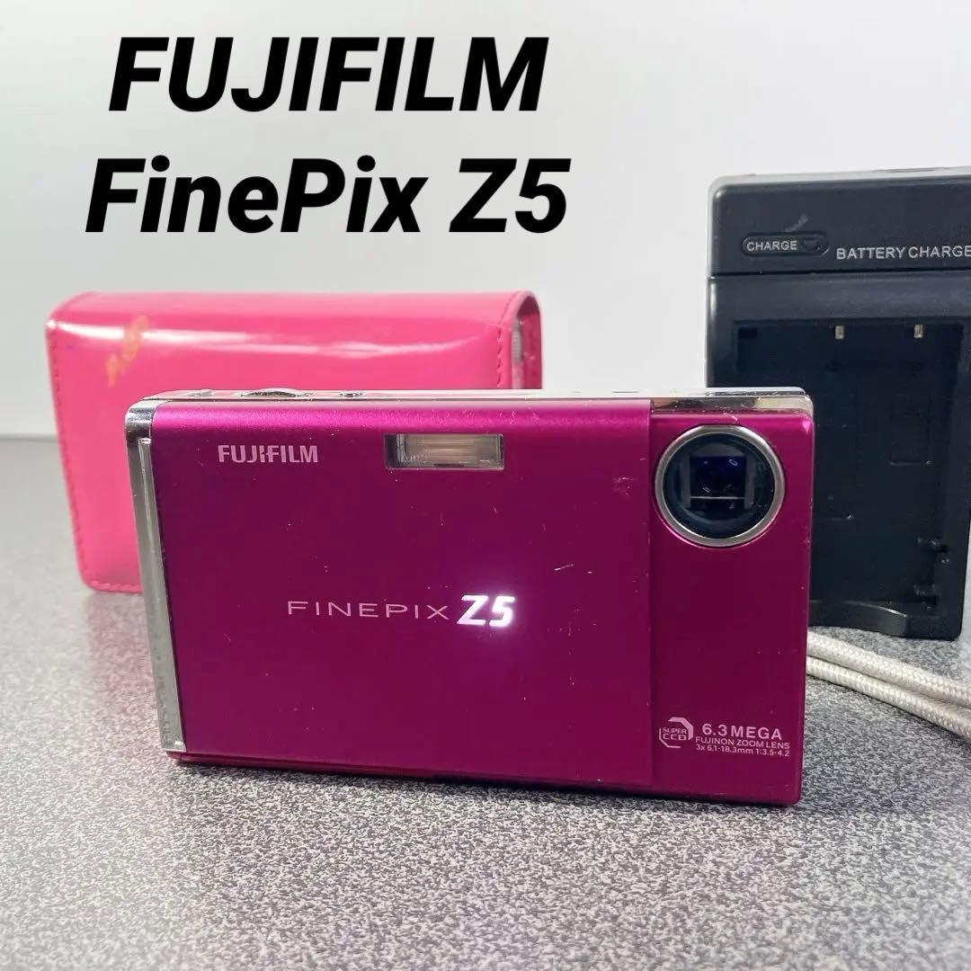【動作確認済み】FUJIFILM FinePix Z5 コンデジ　ピンク