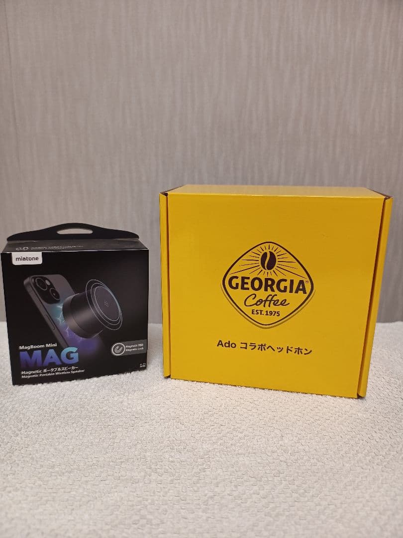 Ado　コラボスピーカー　ヘッドホン　ジョージアキャンペーン