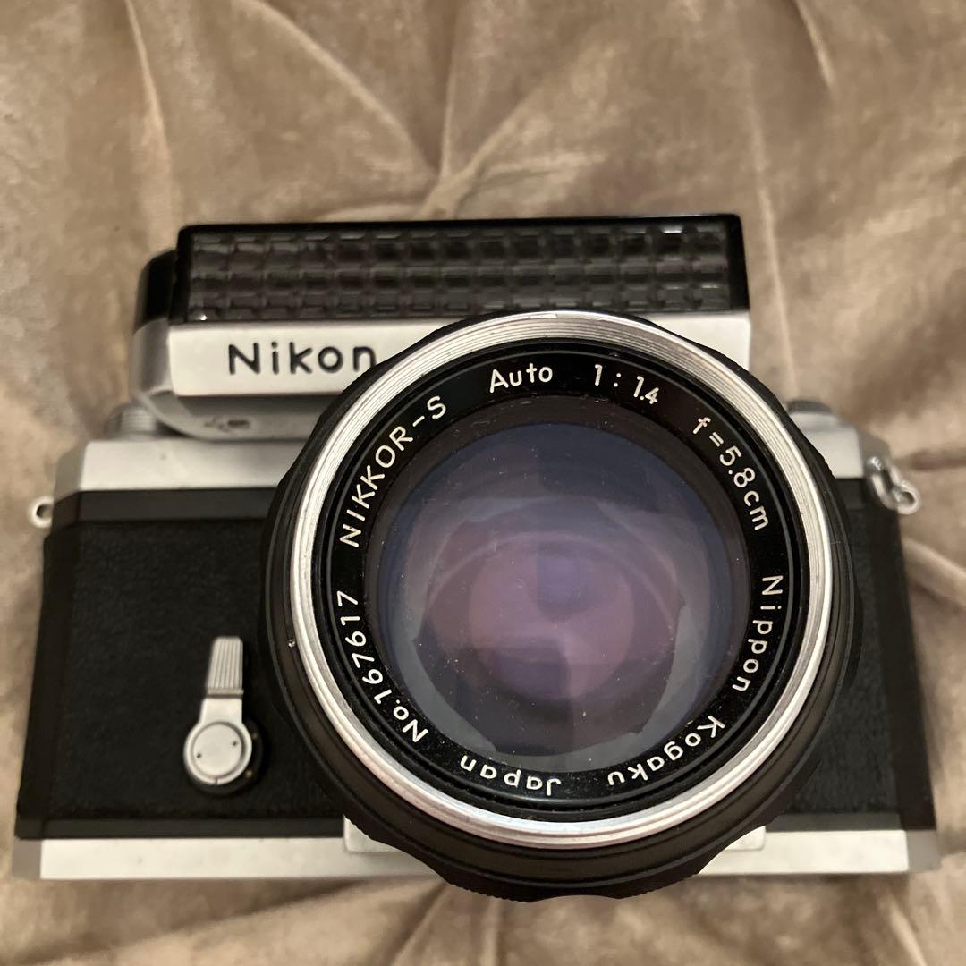 ニコンF一眼レフカメラとNIKKOR-S Auto 50mm F1.4