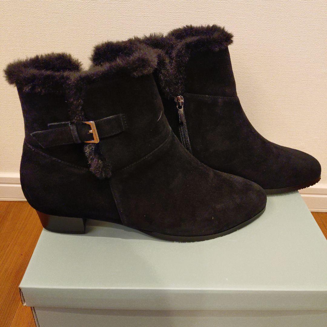 【新品・未使用】卑弥呼 ブラックファーブーティ 25.5cm