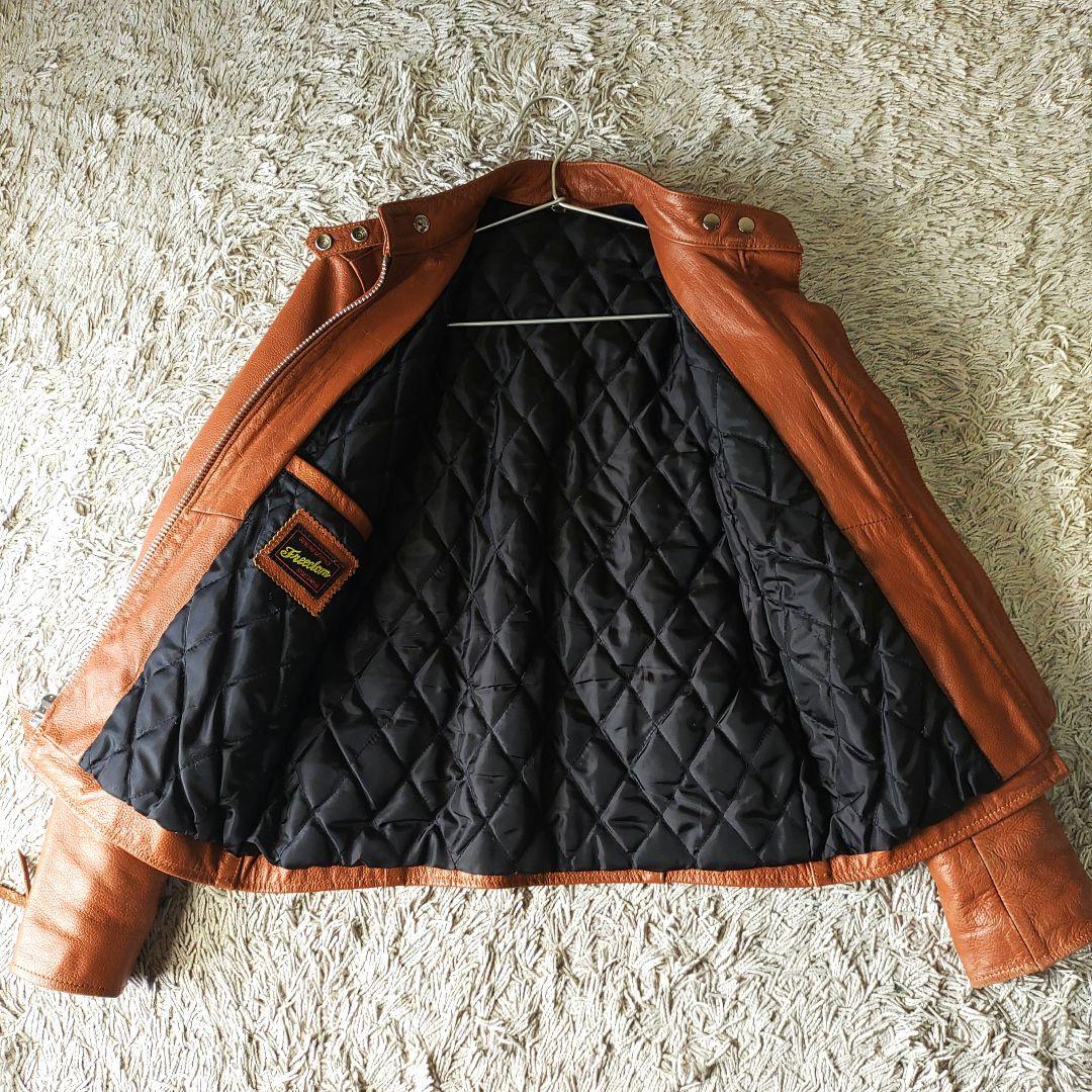 FREEDOM レザージャケット　ブラウン　フリーダム ライダース