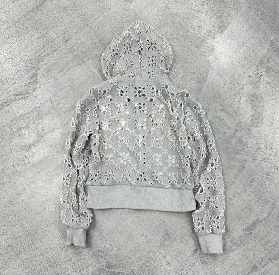 あかねMASU FLOWER HOLE ZIP-UP SWEAT