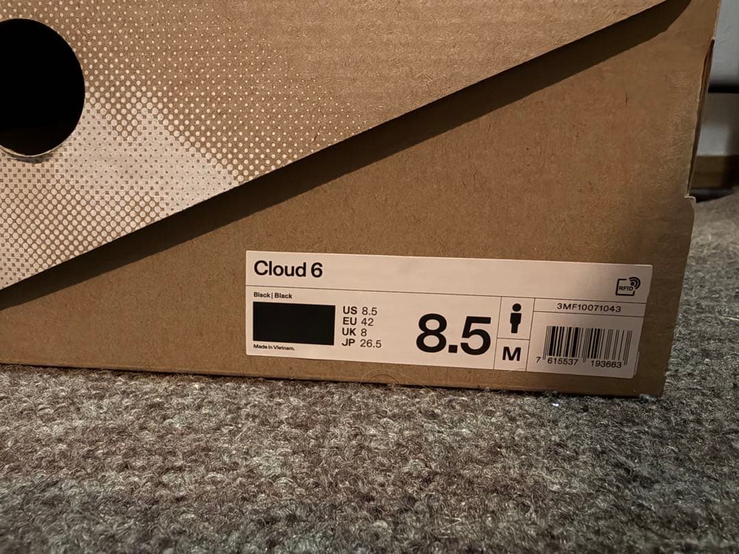 On Cloud 6 スニーカー ブラック