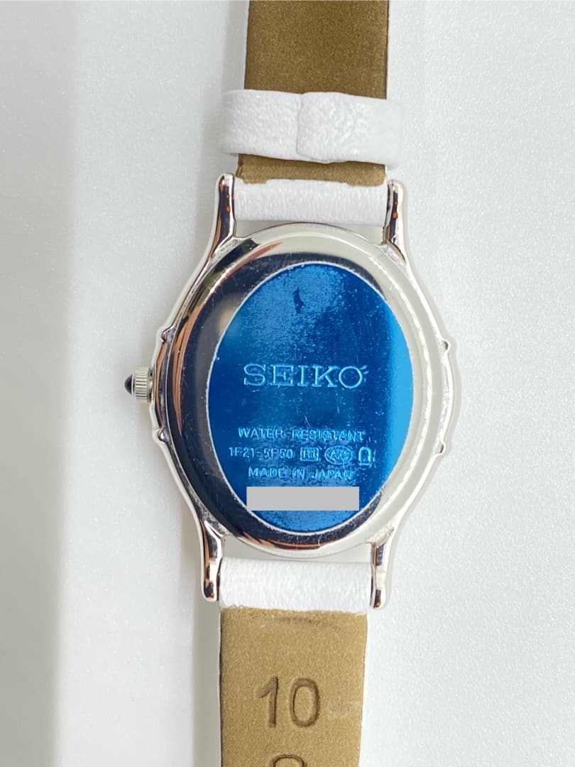 【新品電池・ベルト】SEIKO エクセリーヌ シェル オーバル 6Pダイヤ