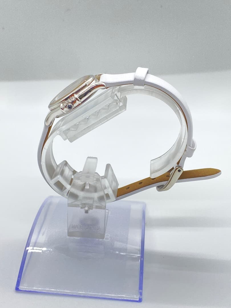 【新品電池・ベルト】SEIKO エクセリーヌ シェル オーバル 6Pダイヤ