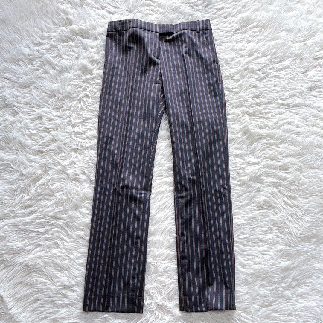 【外観美品】Paul Smith　総柄裏地　パンツスーツ　ストライプ　38／M