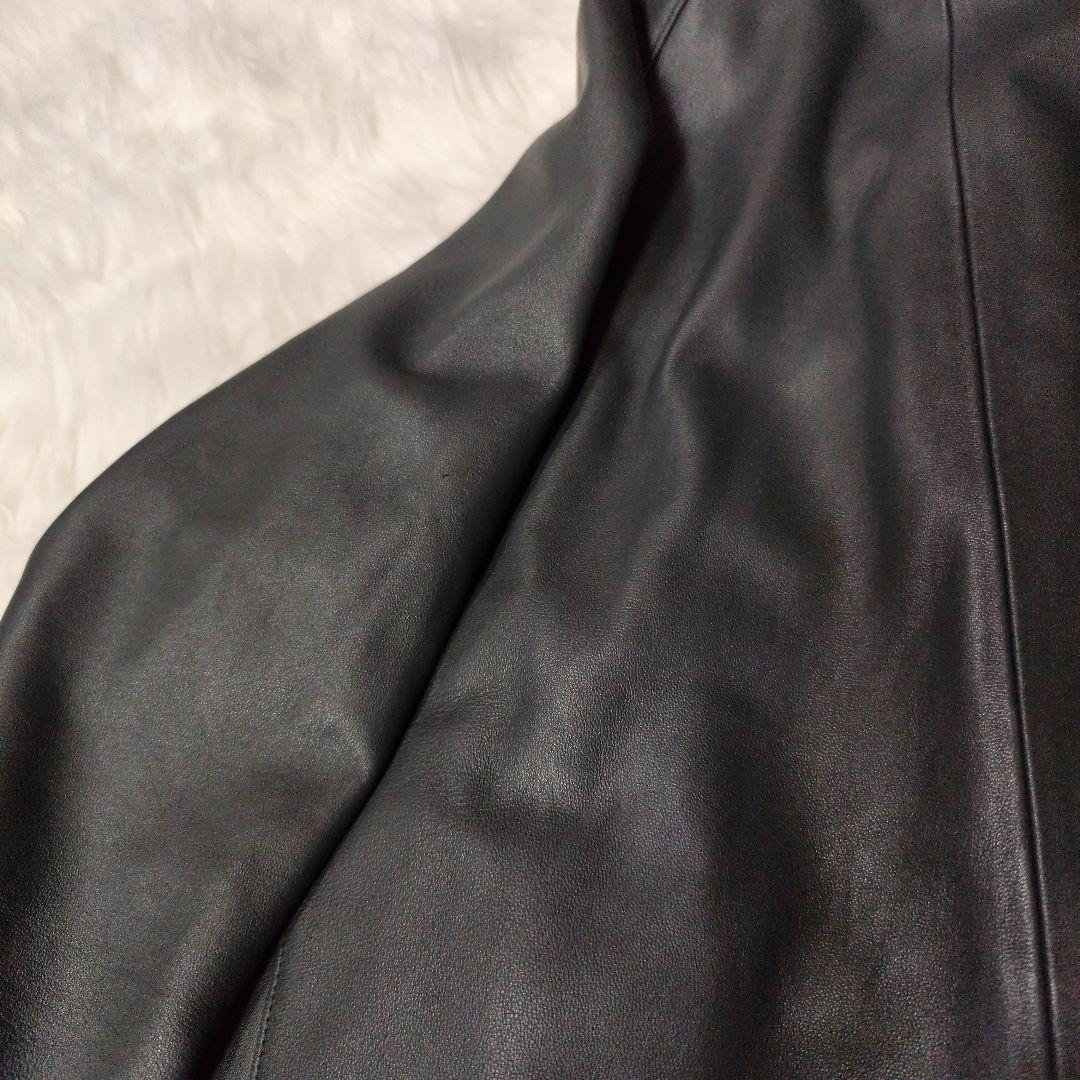 TheoryBYRN L　フーデッドレザー（羊革） ジャケット