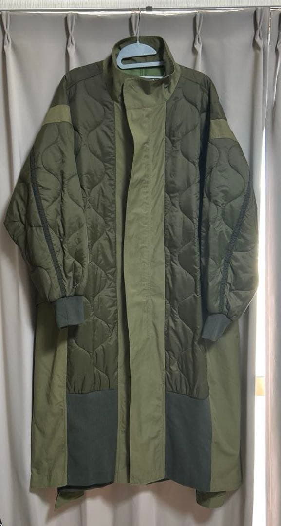切替マキシミリタリーコート　新品　etsinta/エシンタ