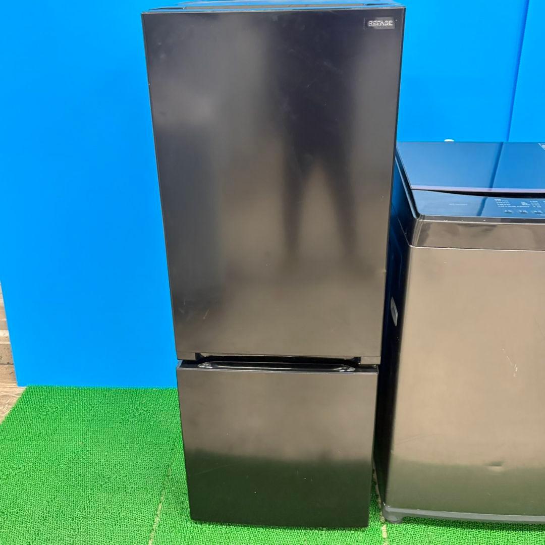 690 冷蔵庫　洗濯機　セット　ブラック　小型　一人暮らし　2ドア　黒色