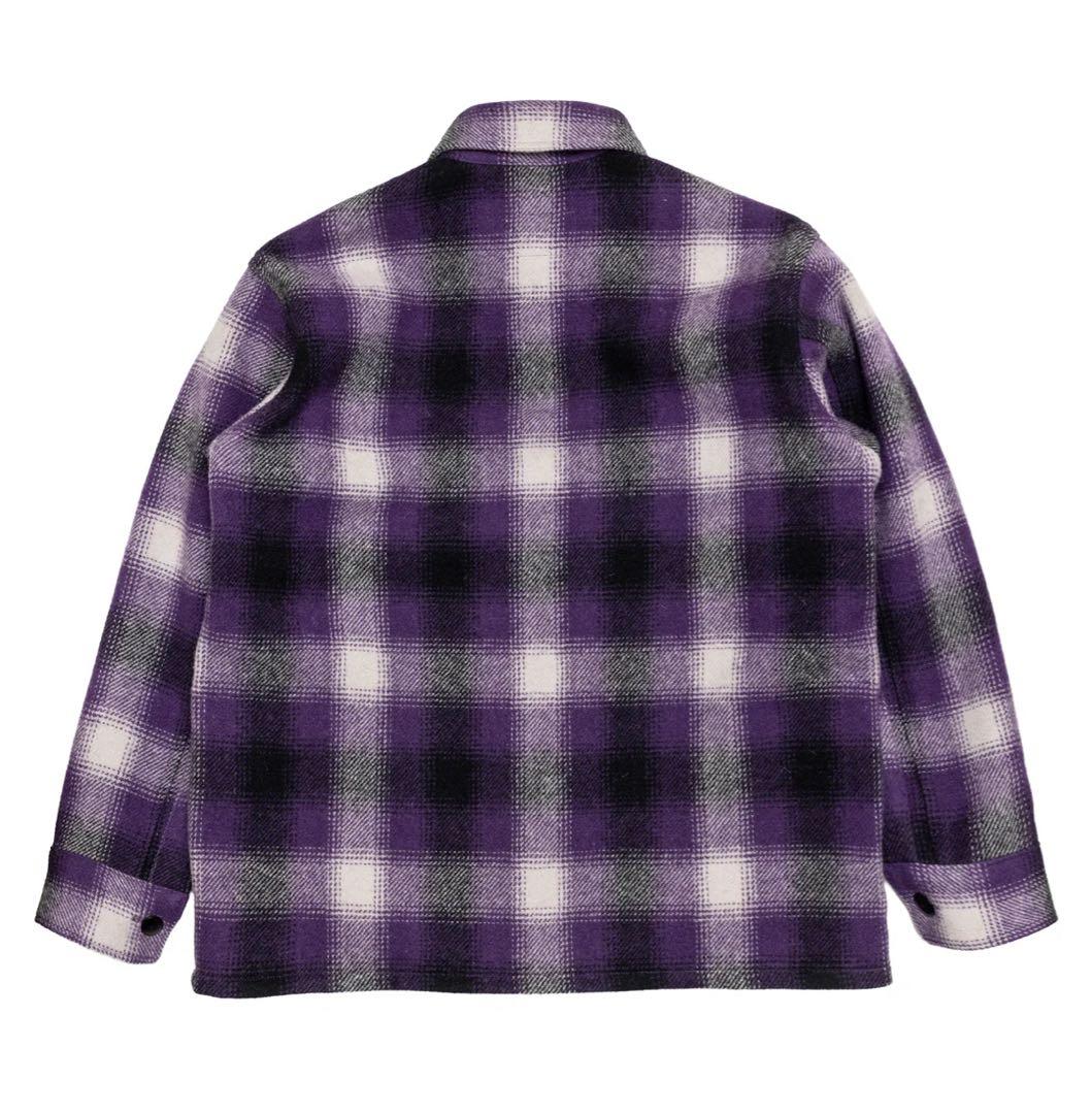 SUBCULTURE OMBRA CHECKJACKET PURPLE 1サイズ