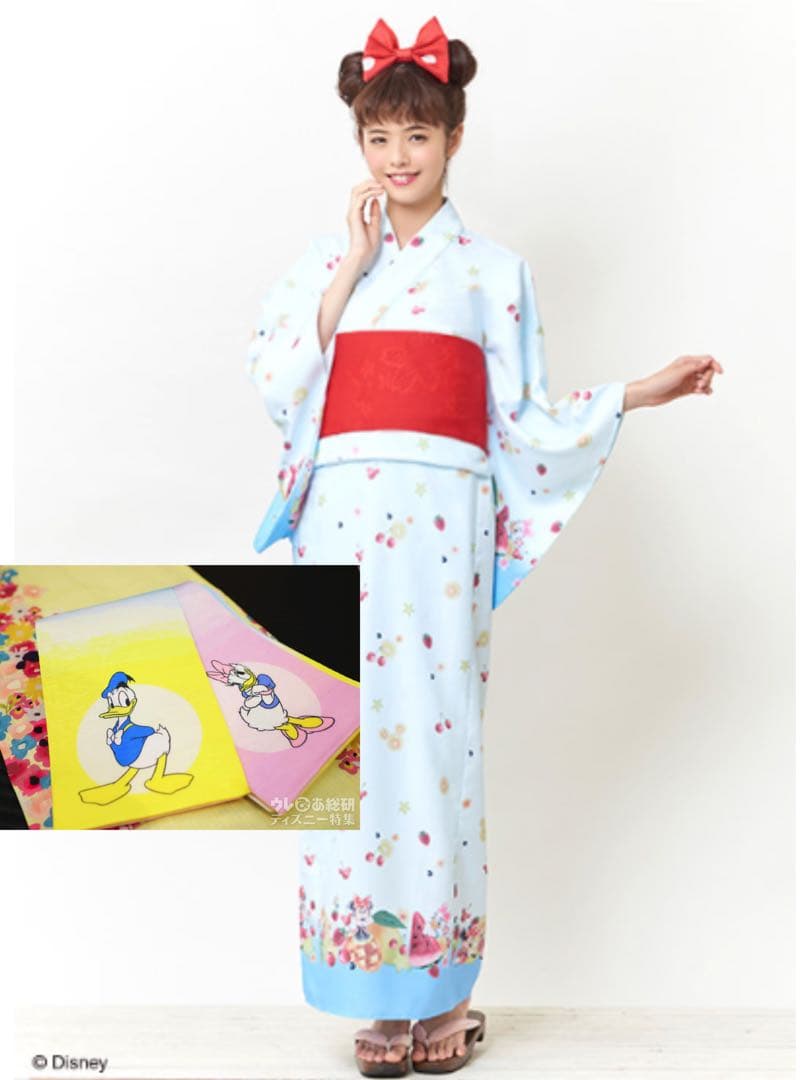 シークレットハニー きもの 工房まつや ディズニー 浴衣 半幅帯セット