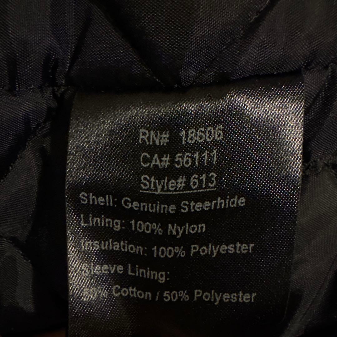 Schottショット　613 ワンスター　ダブルライダースジャケット　牛タグ34