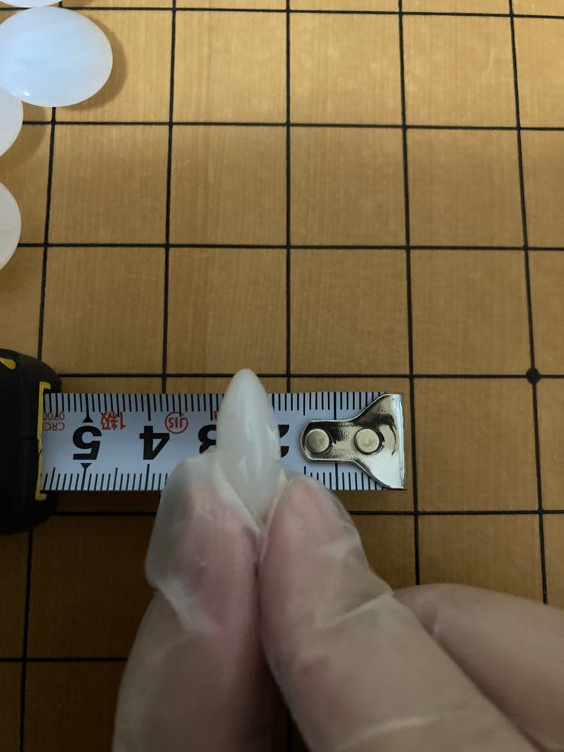 「K」瑪瑙碁石　白黒囲碁石セット