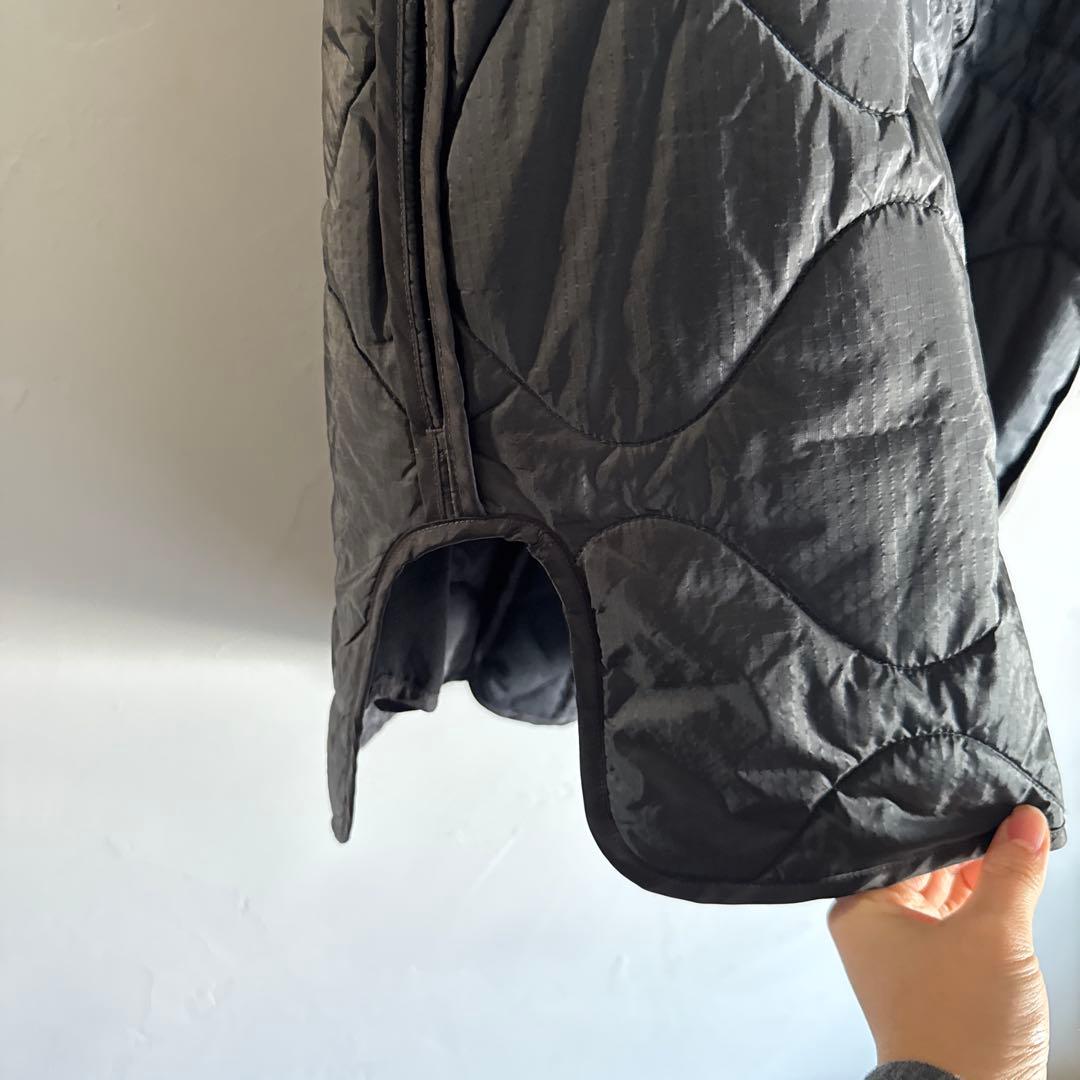 BEAMS BOY ブラック キルティングベスト　ライナーベスト