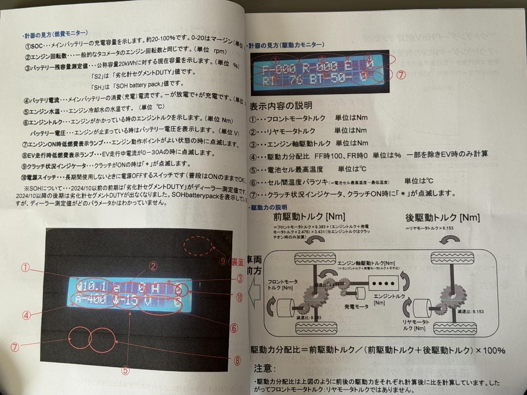 ハイブリッドモニター アウトランダーPHEV GN0W 2024年モデル対応